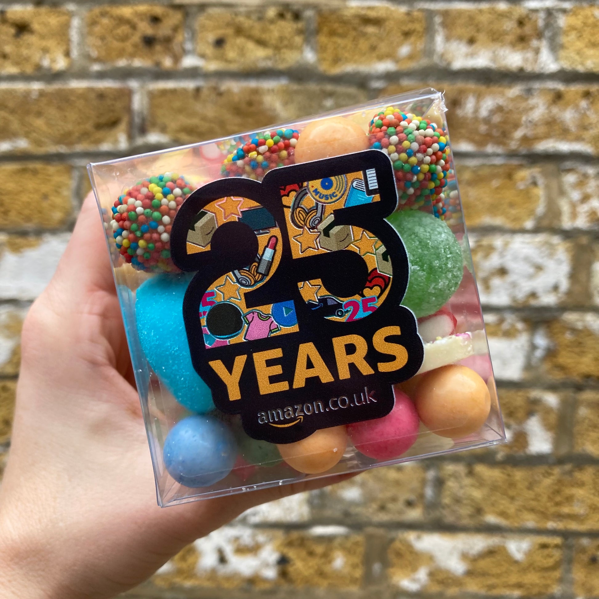 branded candy cubes