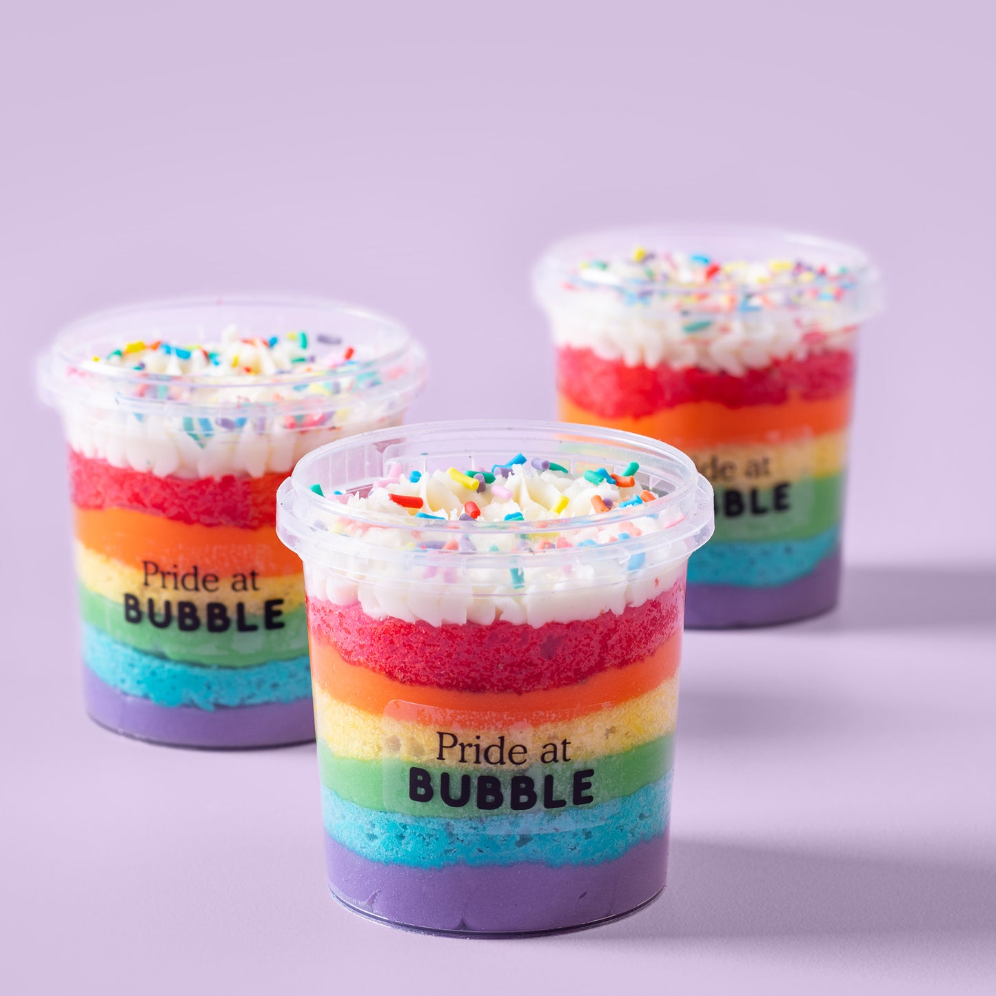Rainbow Cake Pots