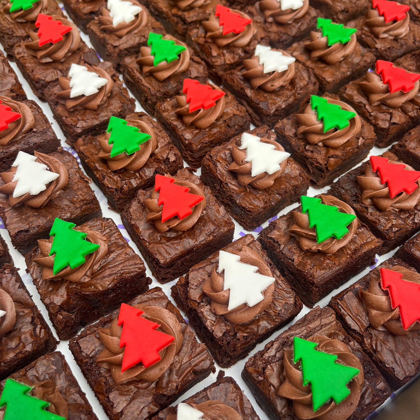 Christmas Brownie Bite Platter