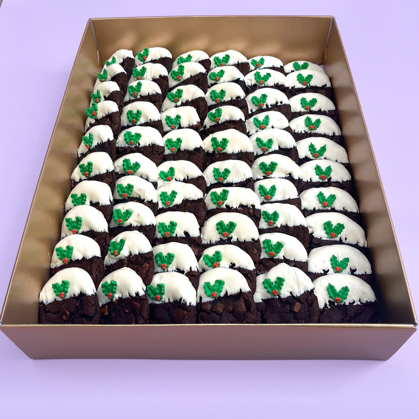 Christmas Pud Triple Choc Cookie Platter