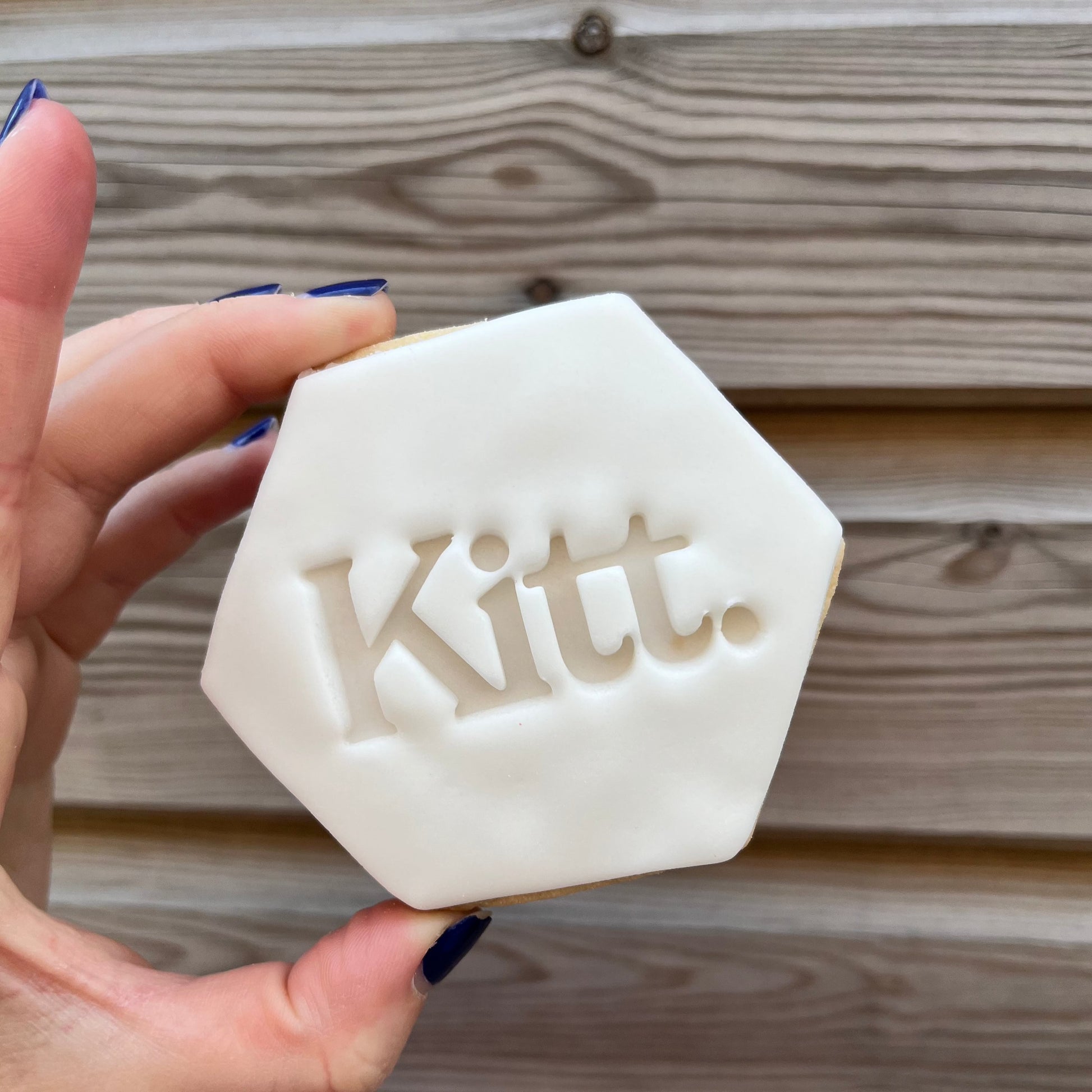 logo branded biscuits