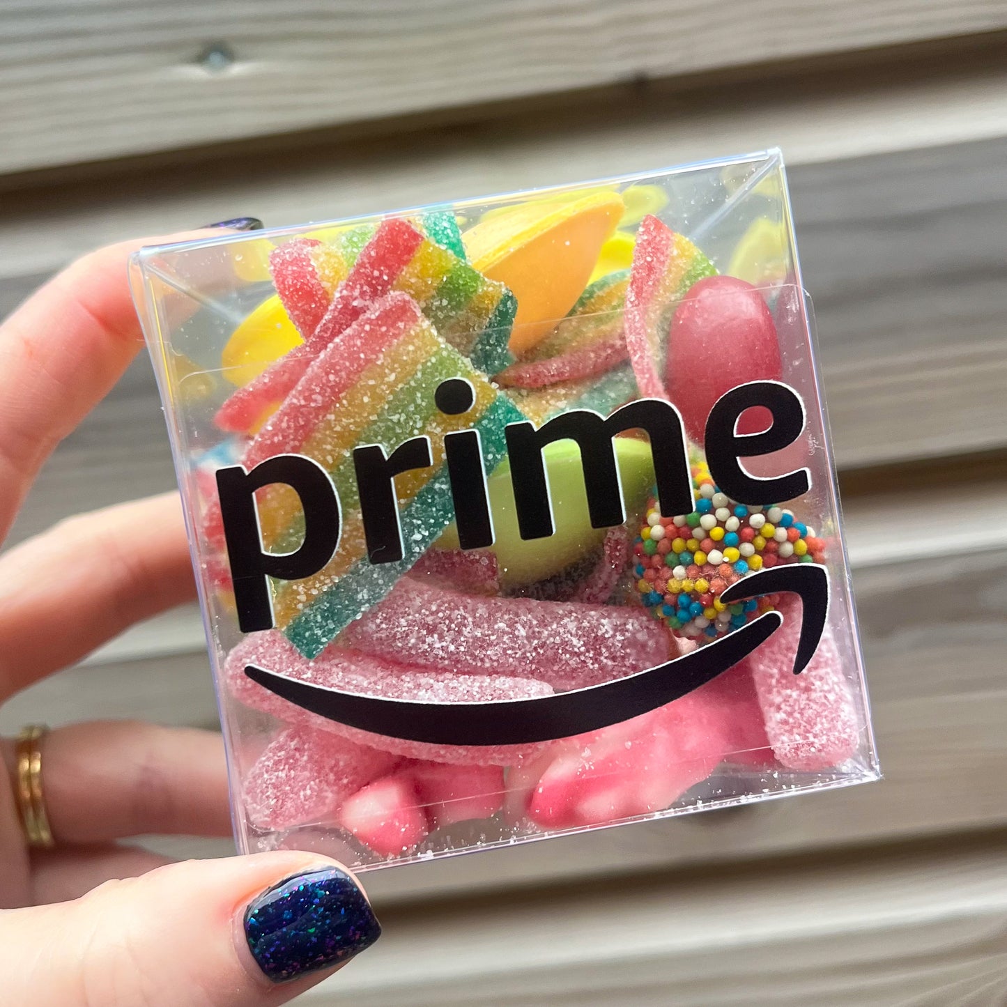 branded candy cubes