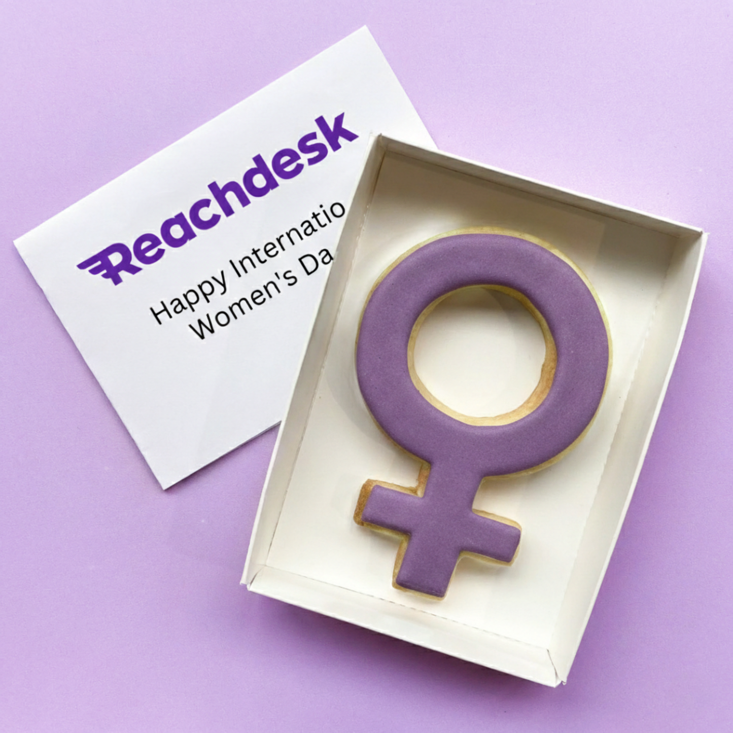 Branded International Women's Day Cookie (letterbox gift)