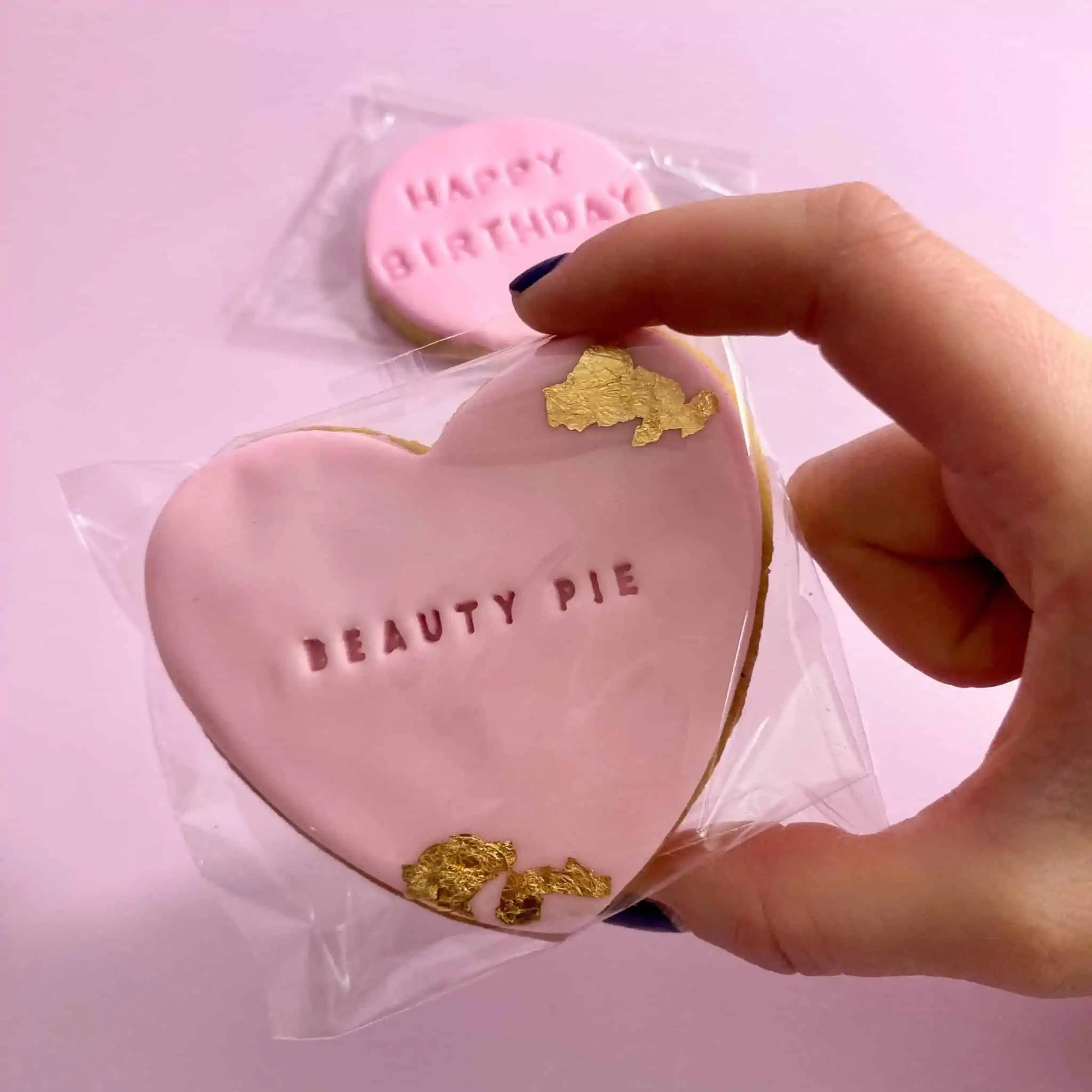 logo branded biscuits