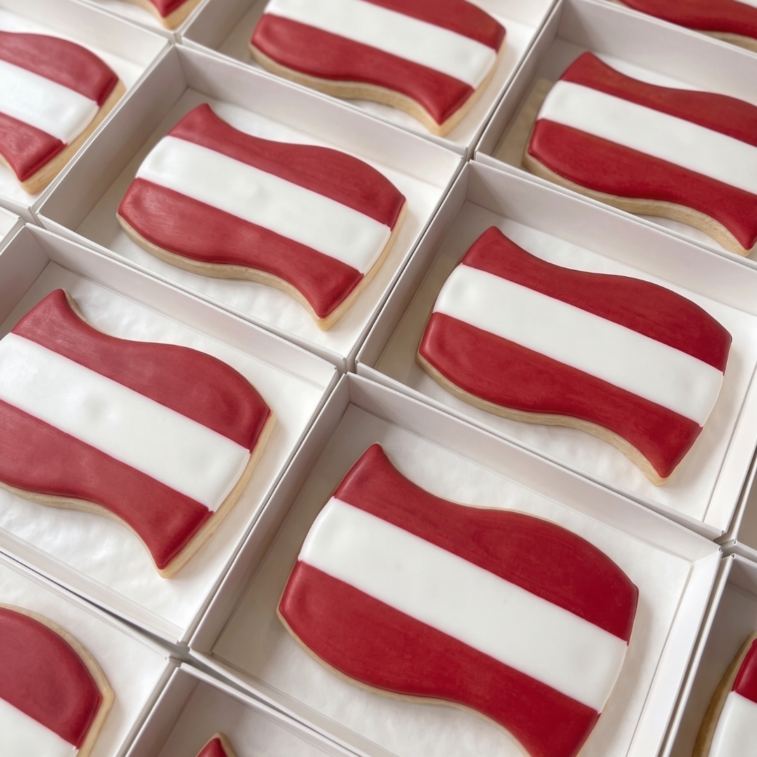 Custom Football Country Flag Cookie