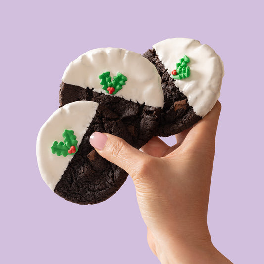 Christmas Pud Triple Choc Cookie Platter
