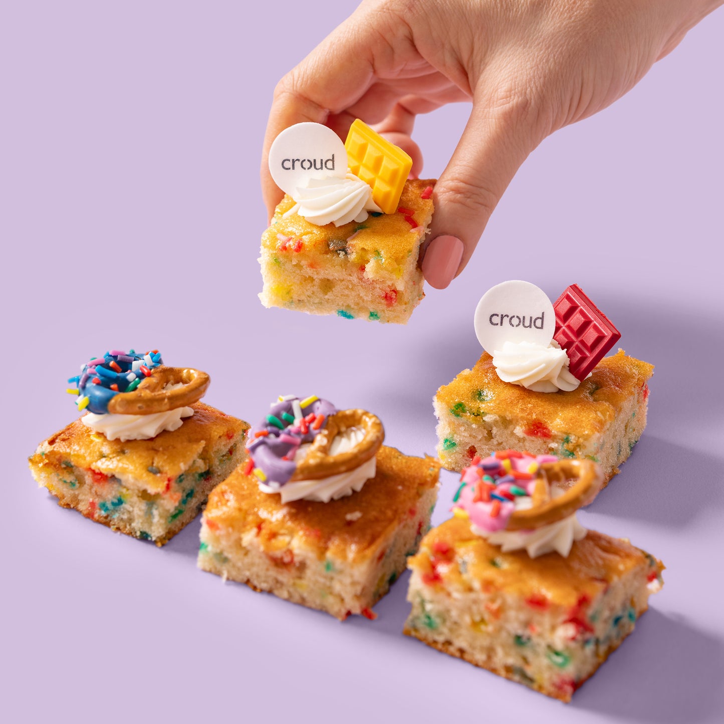Pride Rainbow Cake Bites