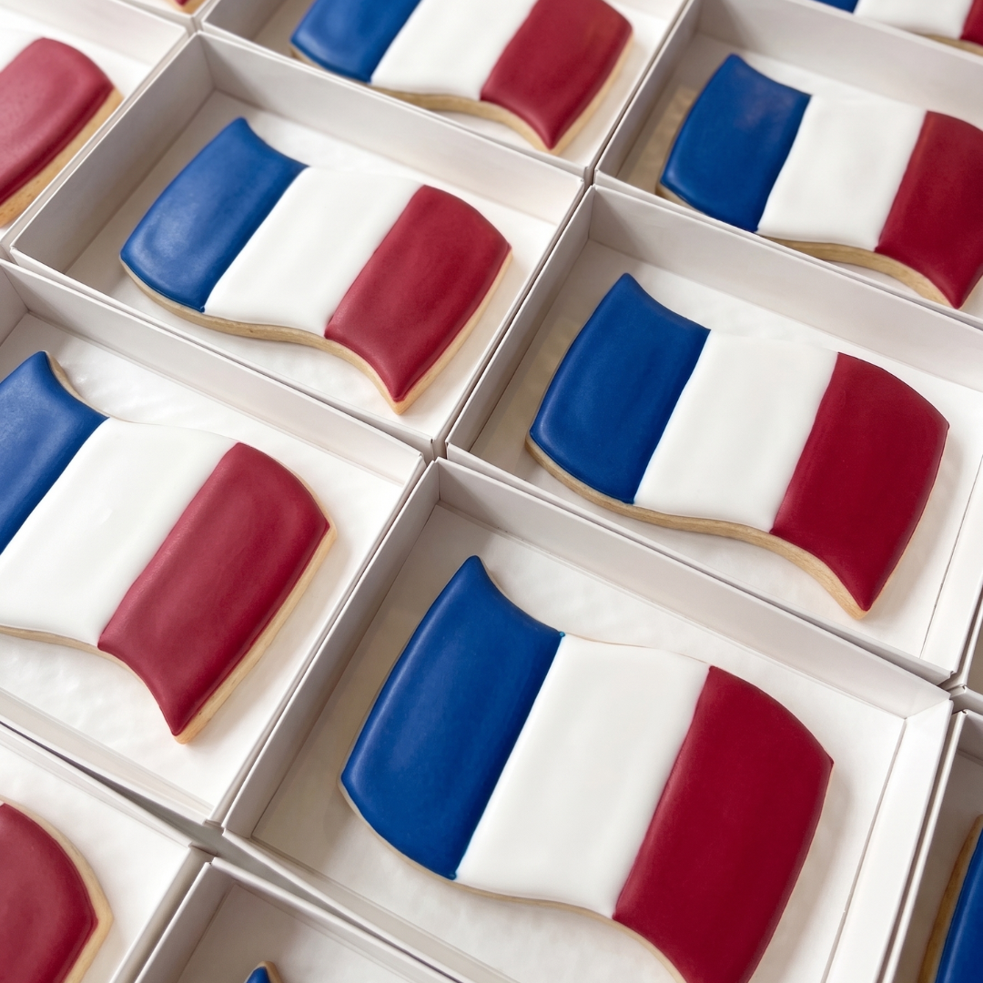 Custom Football Country Flag Cookie
