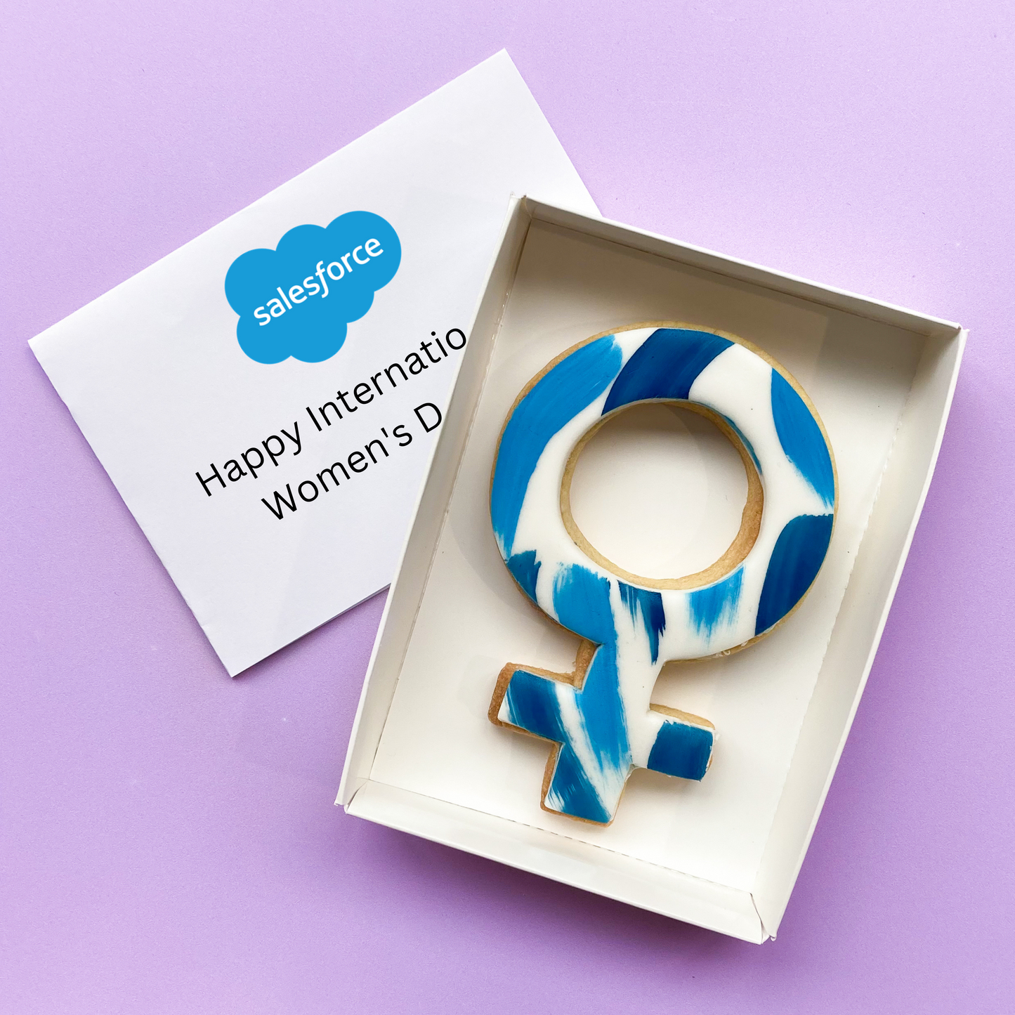 Branded International Women's Day Cookie (letterbox gift)