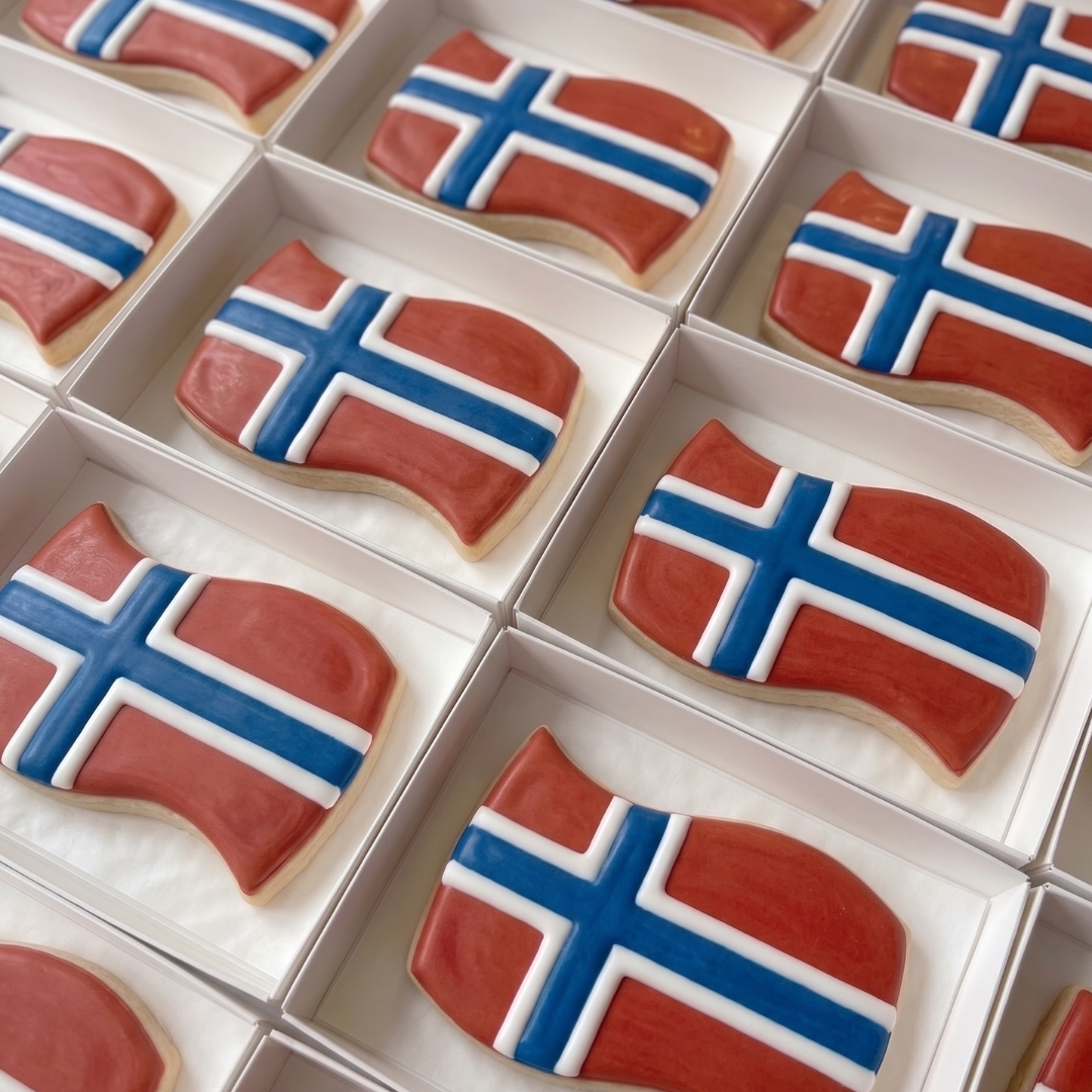 Custom Football Country Flag Cookie