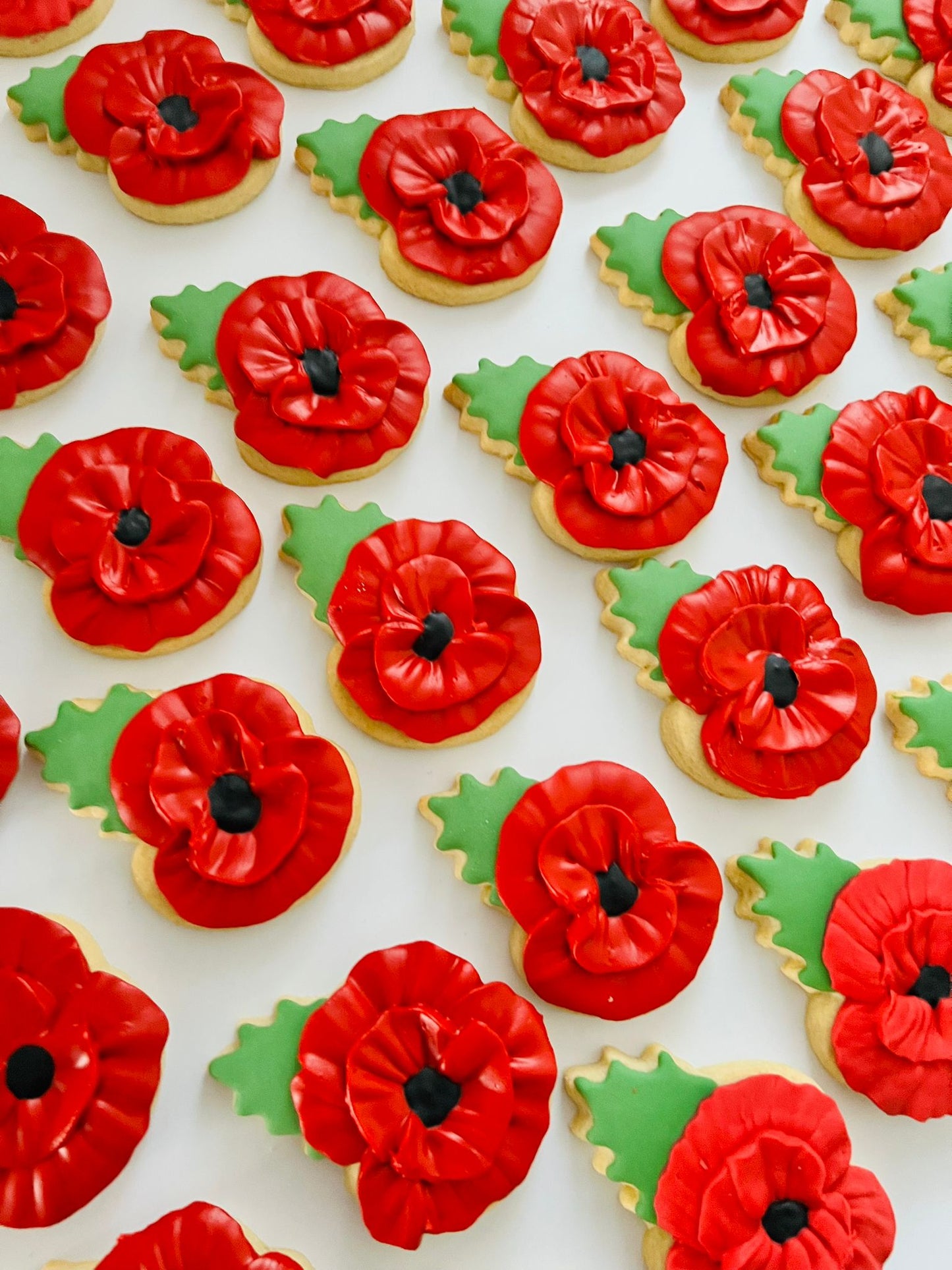 Remembrance Day Poppy Biscuits