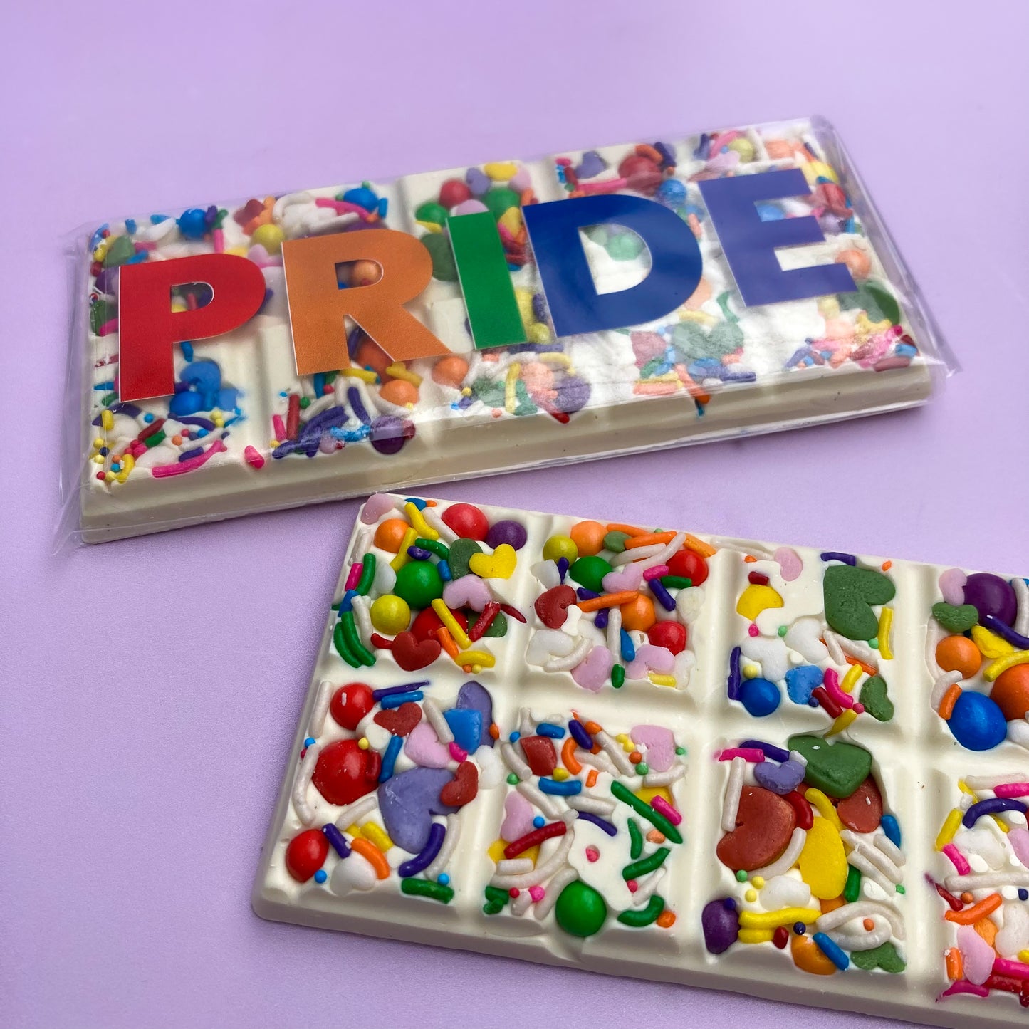 Pride Rainbow Funfetti Choc Bar