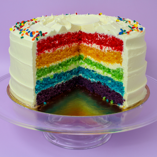 Pride Vanilla Rainbow Cake