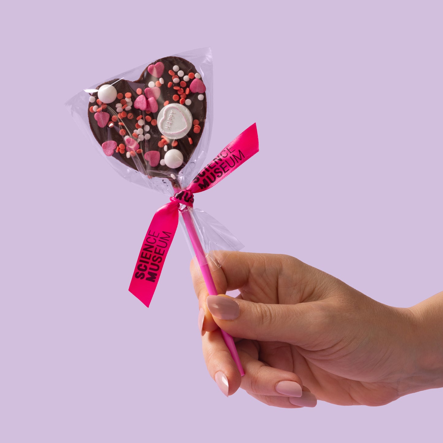 Chocolate Heart Lollipops