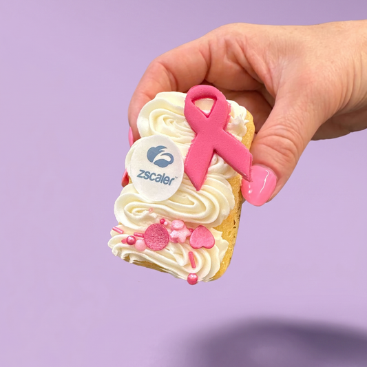 Breast Cancer Awareness Mini Loaf Cakes