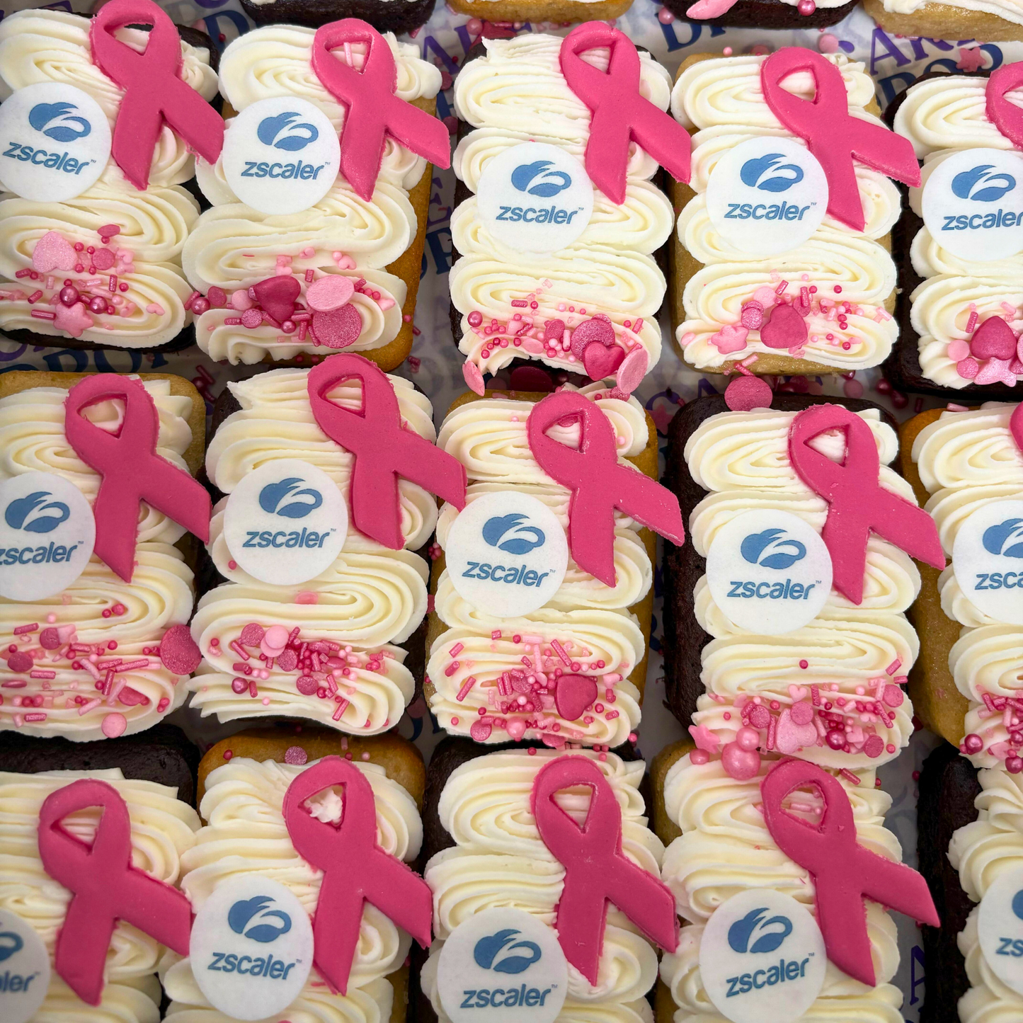 Breast Cancer Awareness Mini Loaf Cakes