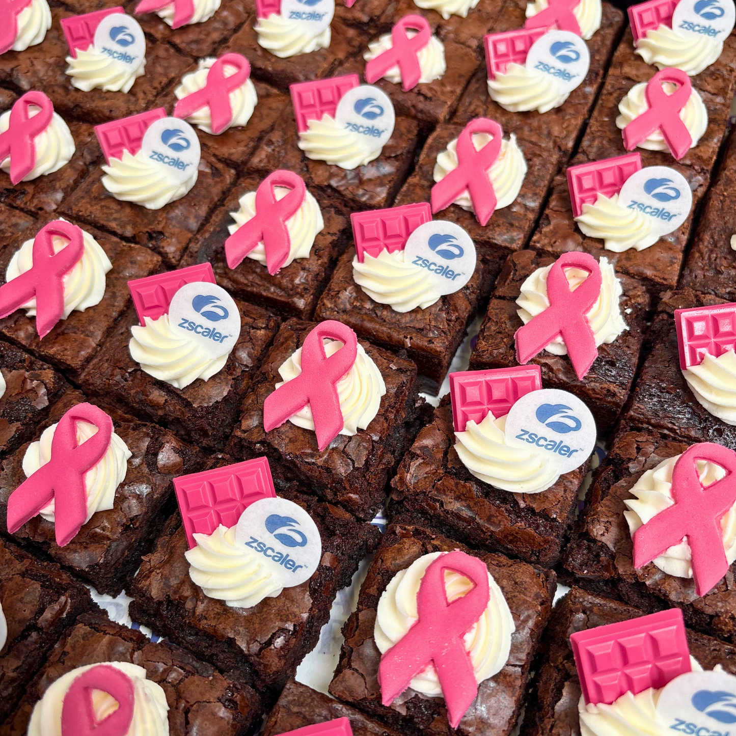 Breast Cancer Awareness Brownie Bite Platter