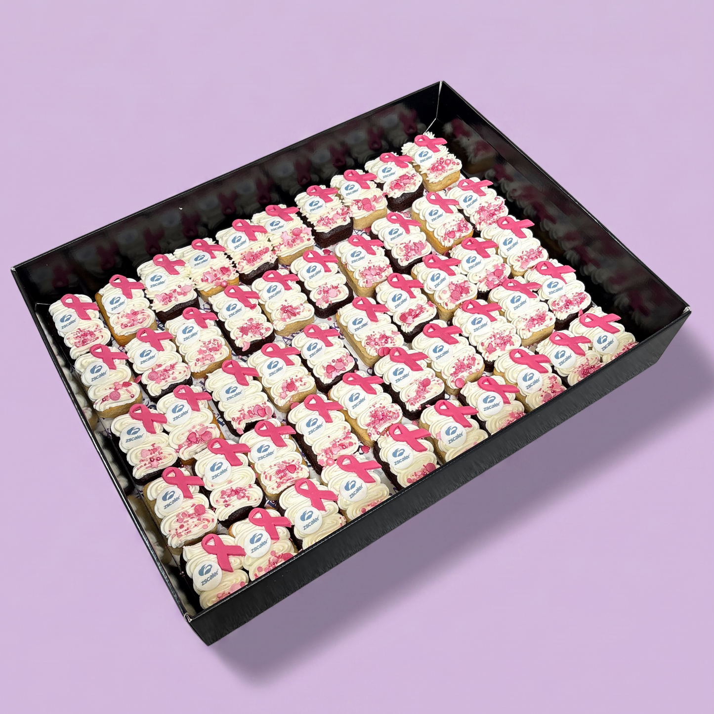 Breast Cancer Awareness Mini Loaf Cakes