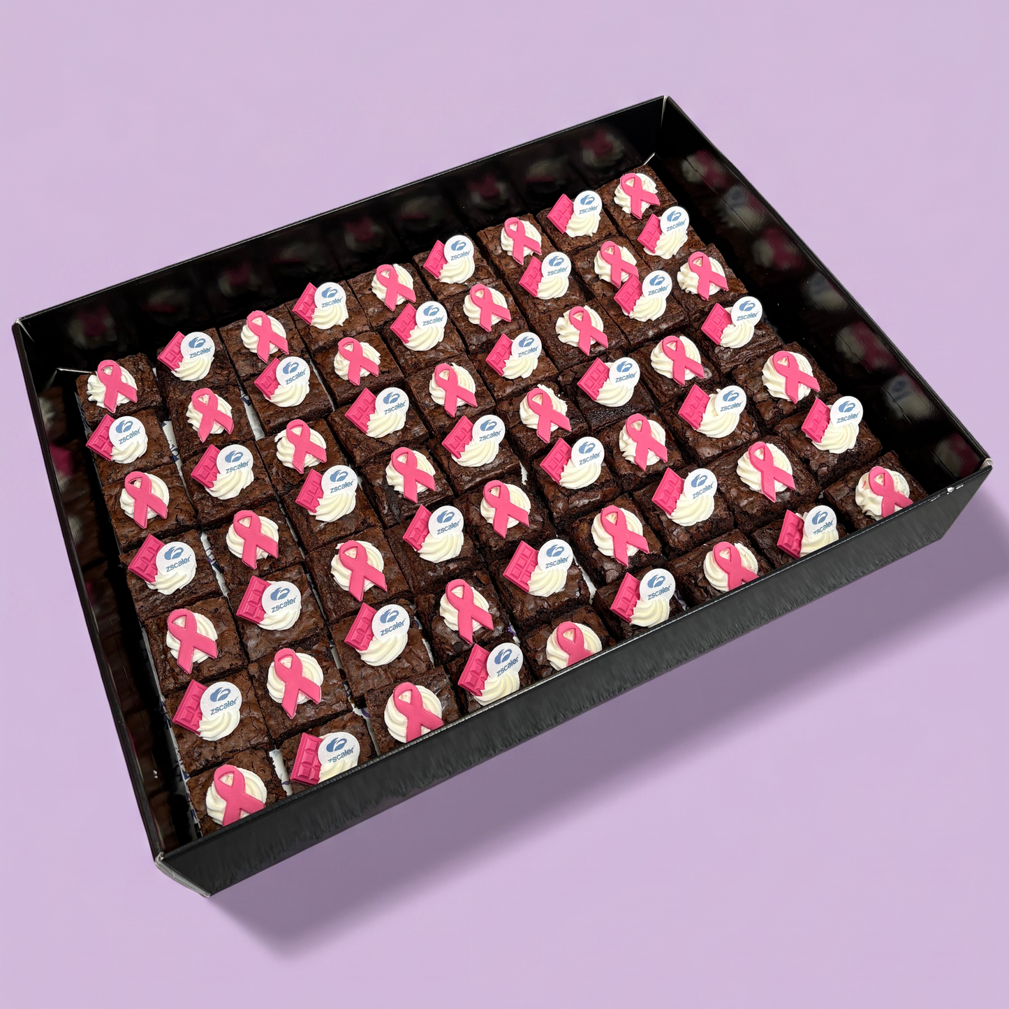 Breast Cancer Awareness Brownie Bite Platter