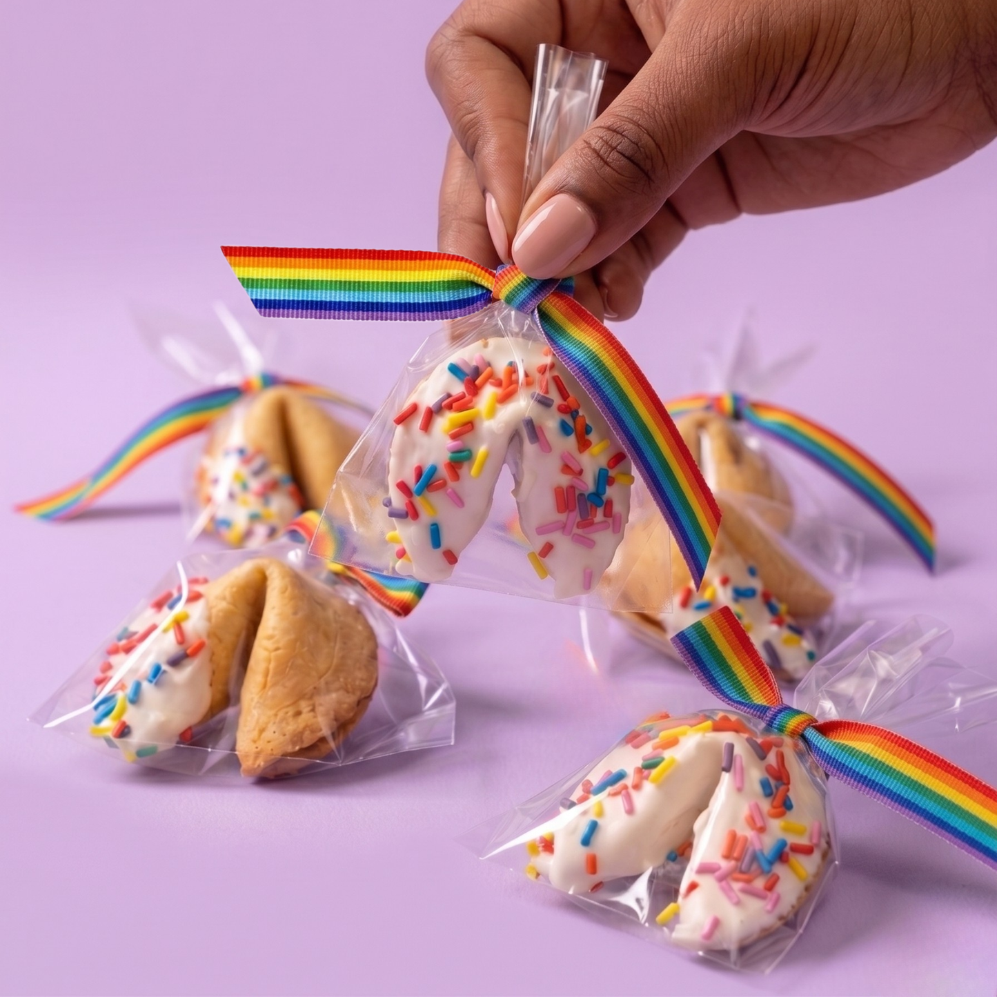 Pride Branded Fortune Cookies with custom fortunes