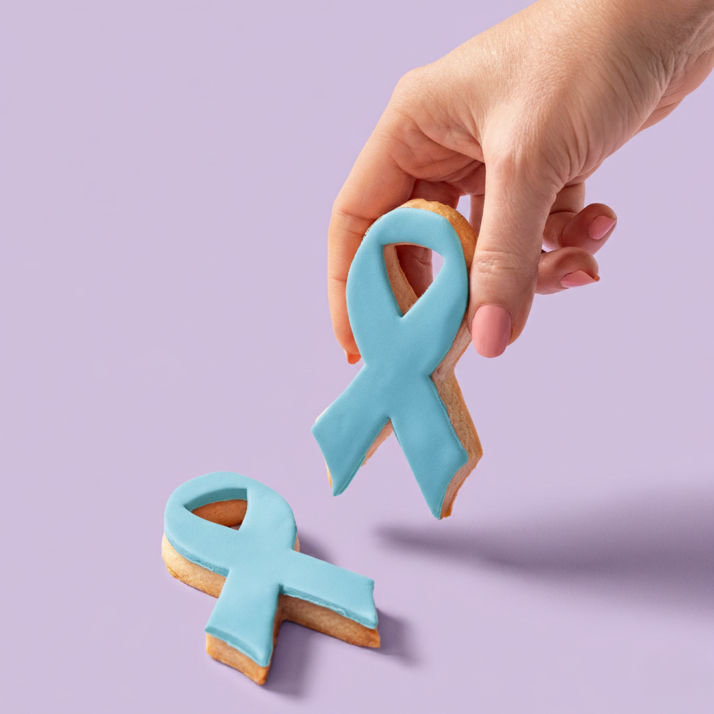 Awareness Ribbon Biscuits