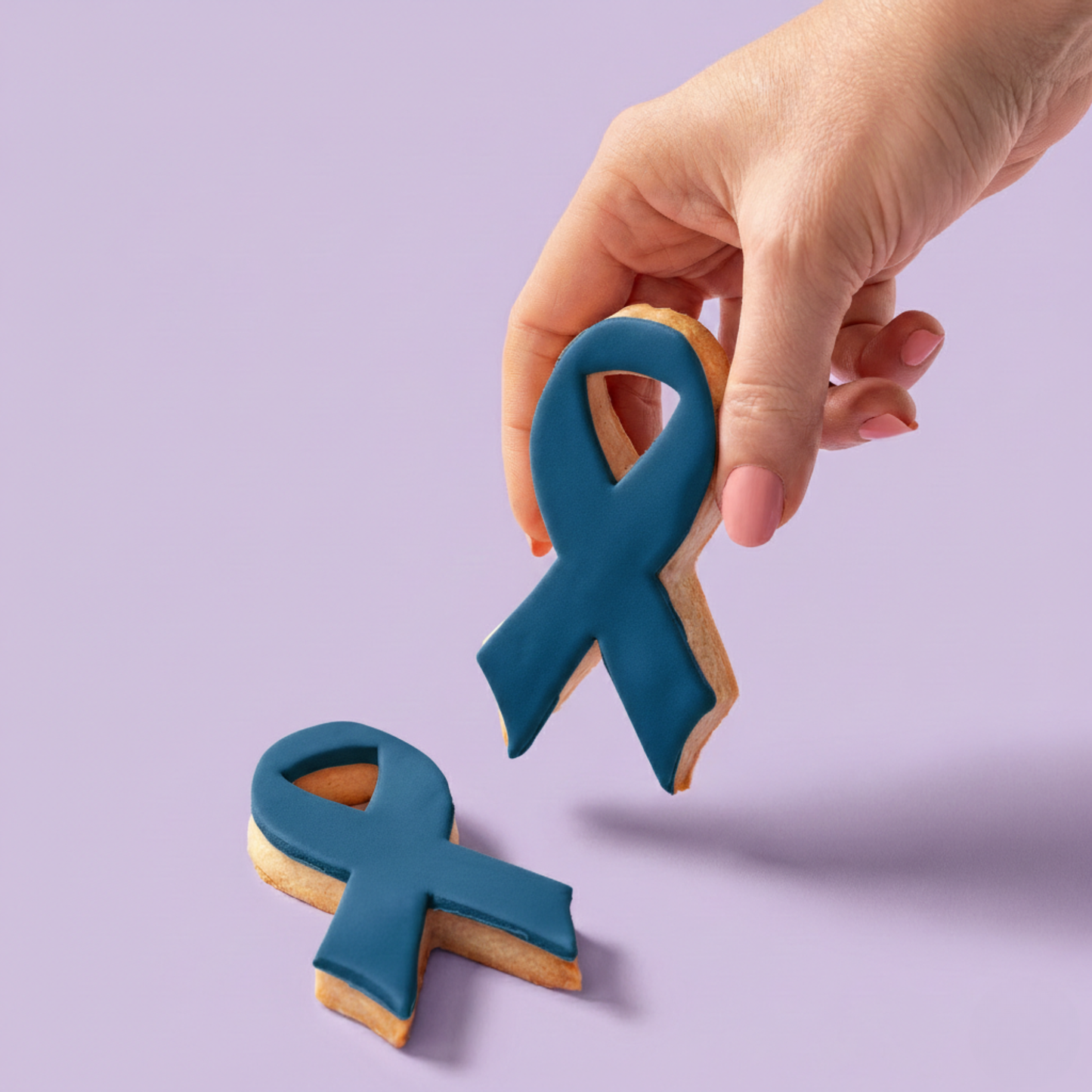 Awareness Ribbon Biscuits