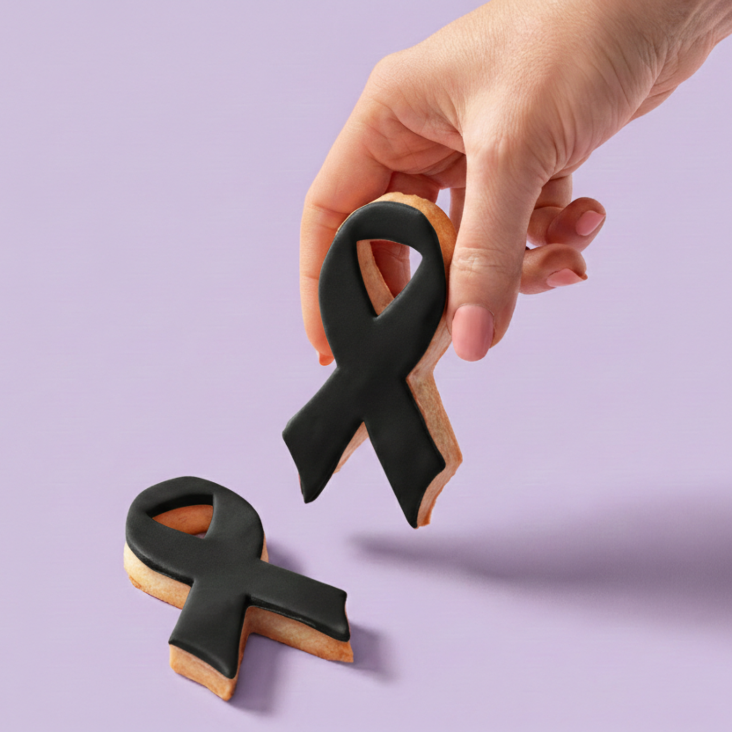 Awareness Ribbon Biscuits