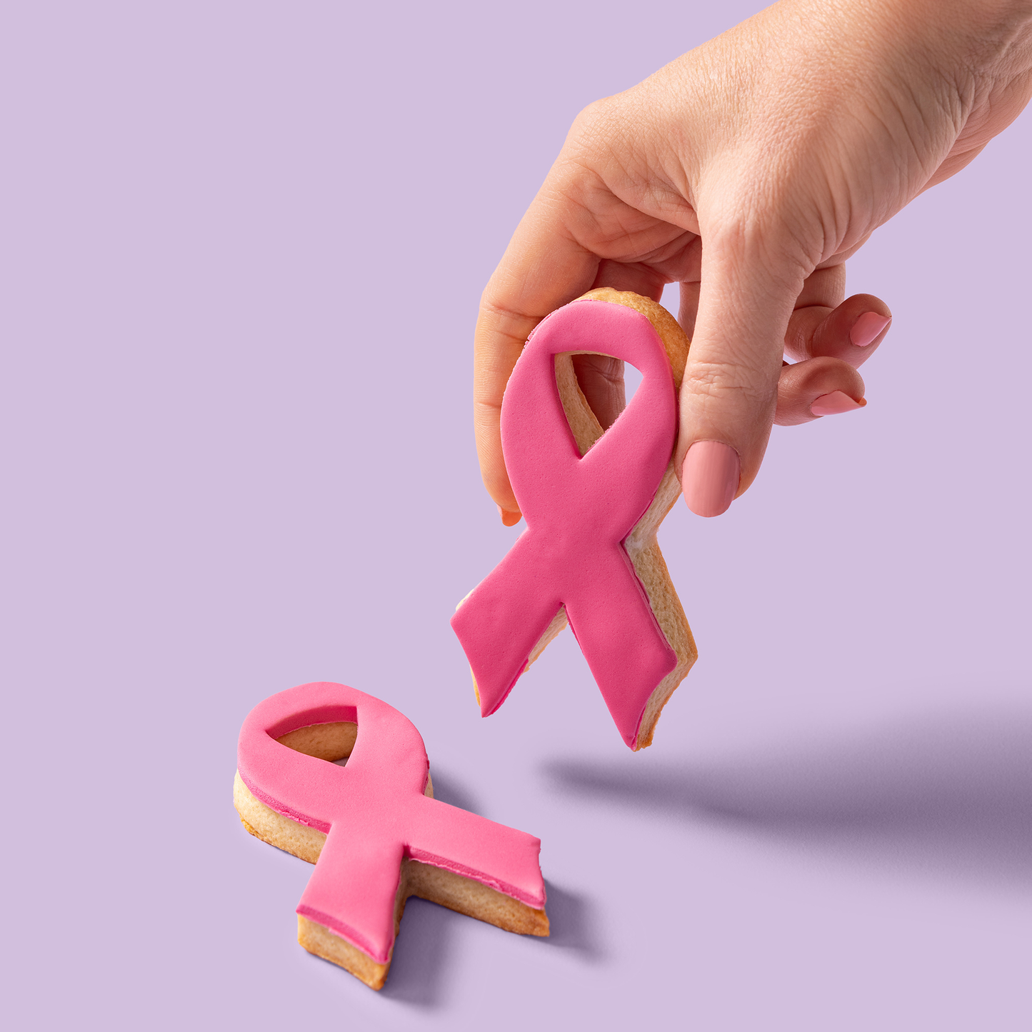 Awareness Ribbon Biscuits